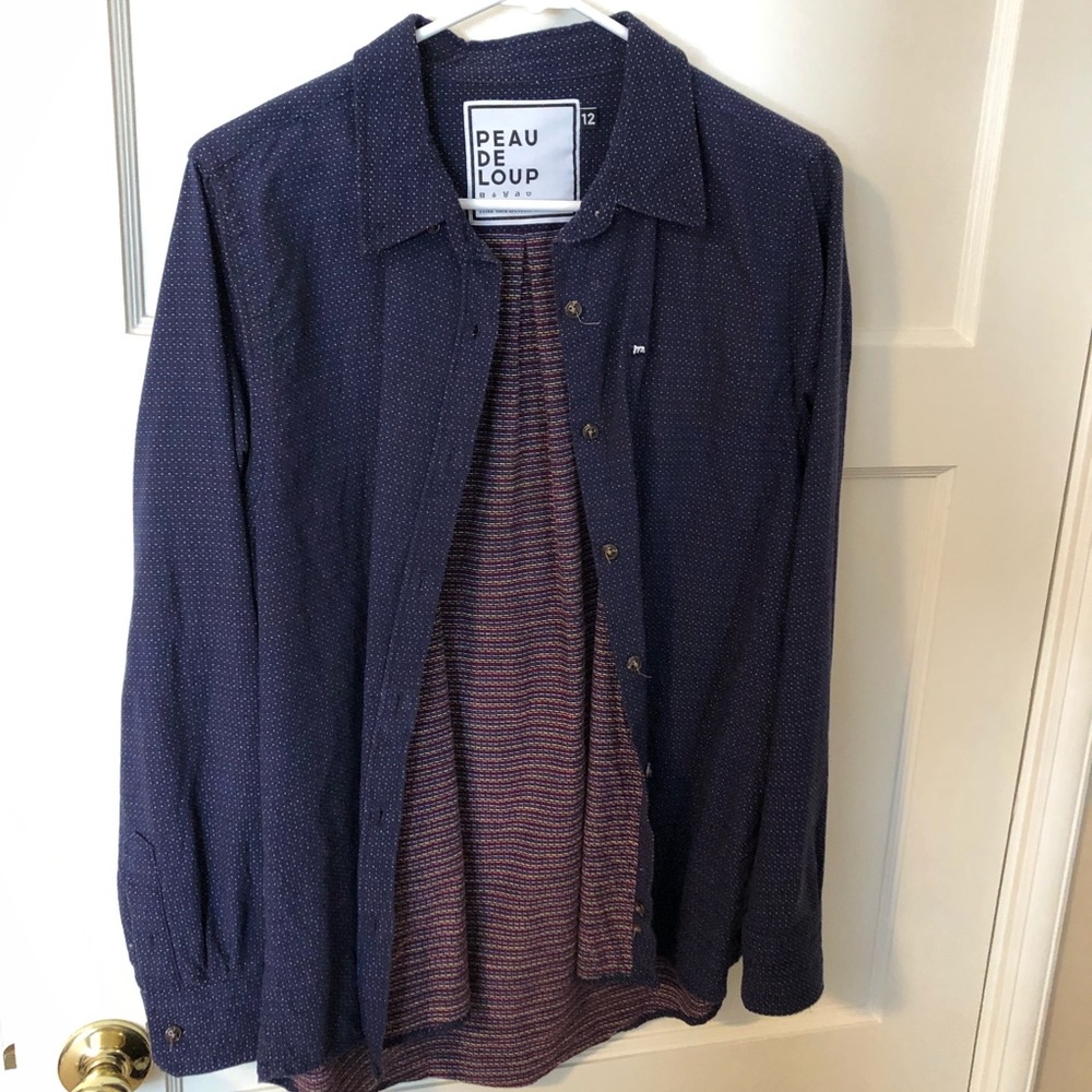 Peau de Loup button up size 12